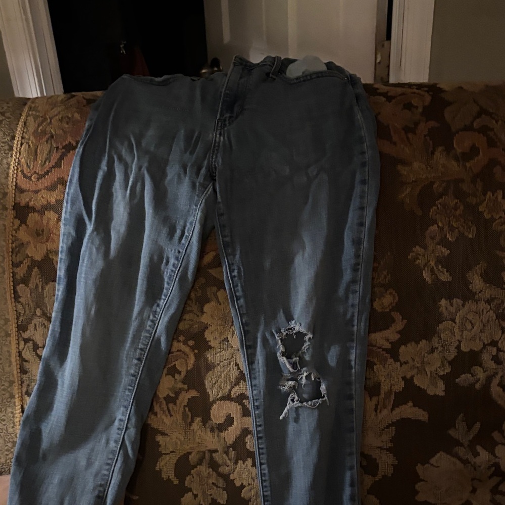 Levi's Light Blue Distressed Skinny Jeans